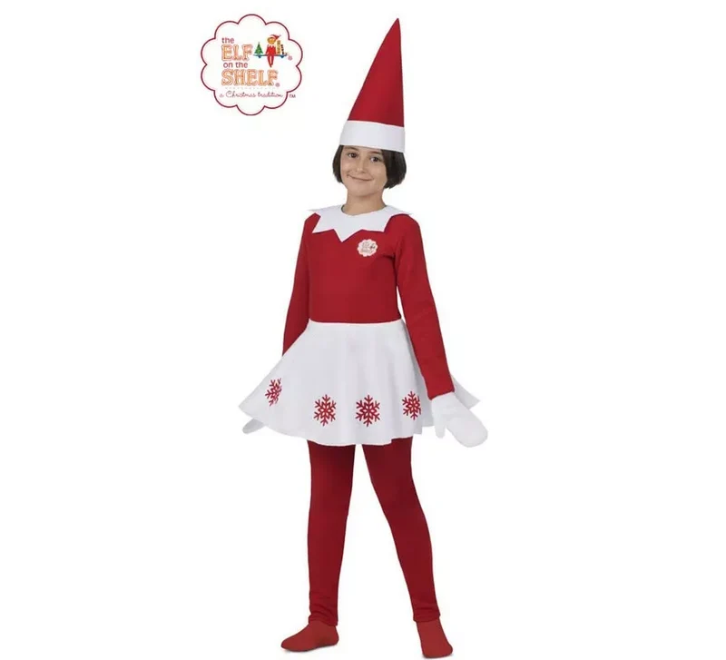 Disfraz de Elfo Travieso de Elf on the Shelf para niña 7-9A