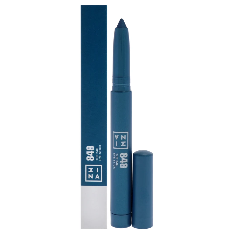 3INA The 24H Eye Stick - 848 Sapphire Blue Metallic by 3INA for Women - 0.049 oz Eye Shadow 0.049 oz