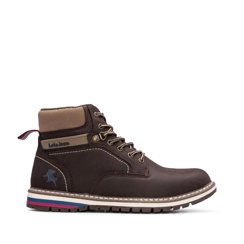 Botim Casual Homem Nobuck Castanho 45