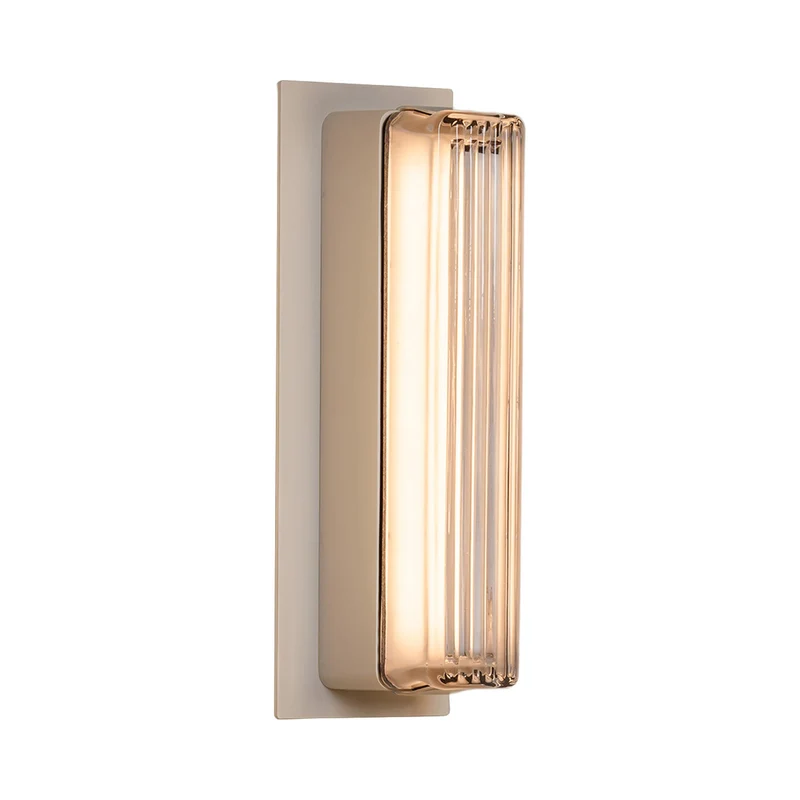 Estadio Outdoor LED Wall Light Texturized White