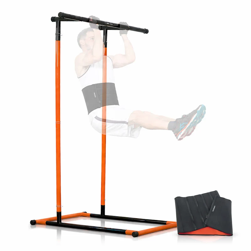 Set Klimmzugstation Fitness, Taillengurt Sauna-Effekt und Trainingsguide InnovaGoods