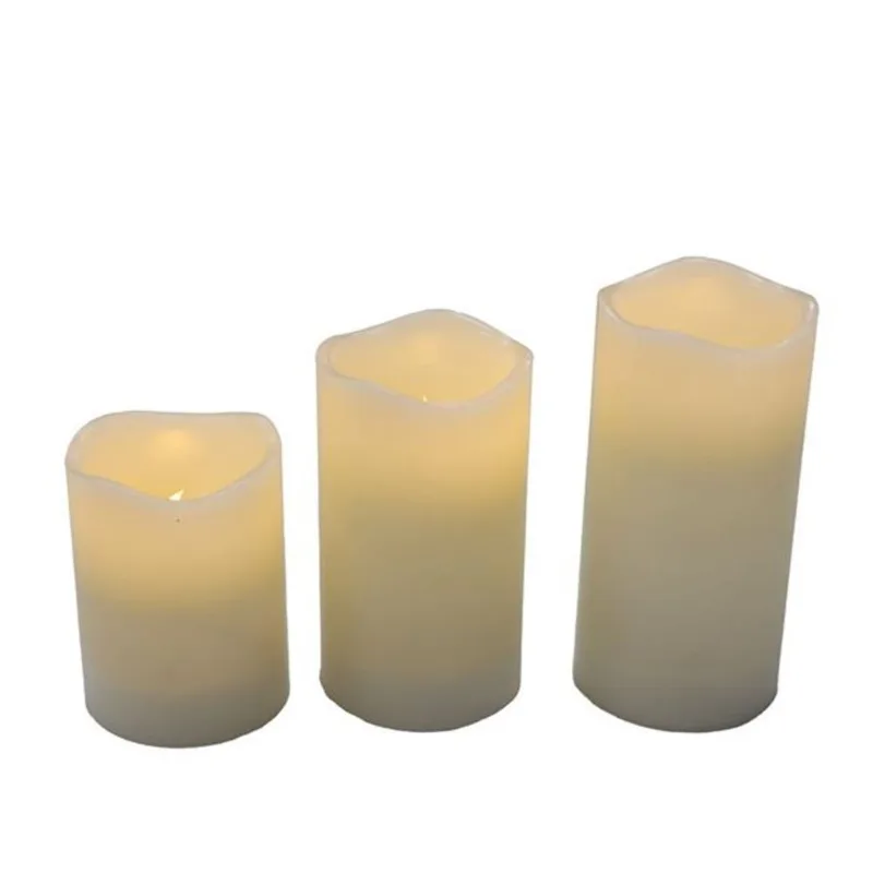 Newgarden DOLO Flameless LED Candles for Indoor and Outdoor Use - 3-Pack