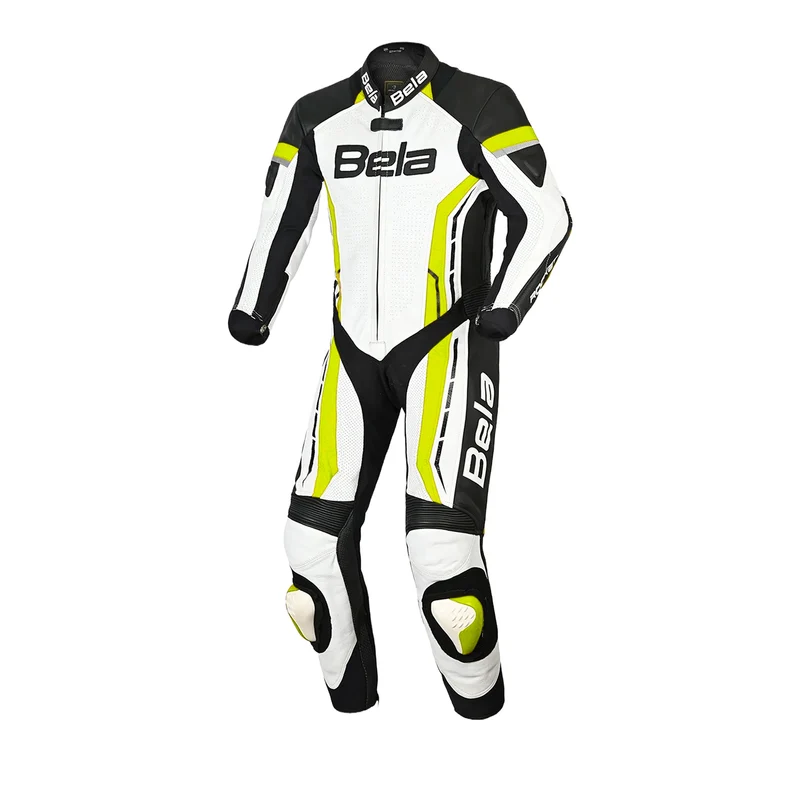 BELA ROCKET KIDS 1 PC Fatos De Moto Branco Fluor Amarelo S / BLANCO AMARILLO FLUOR