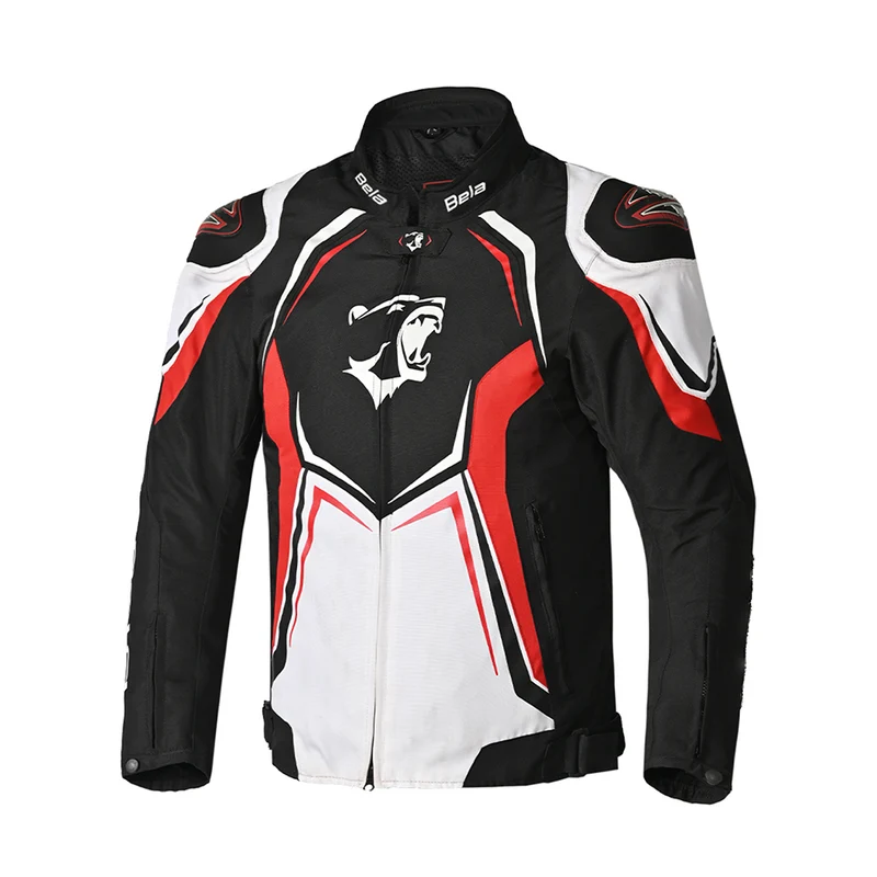 BELA CHASER CASACOS TEXTIL DE MOTO PRETO BRANCO VERMELHO XL / PRETO BLANCO VERMELHO