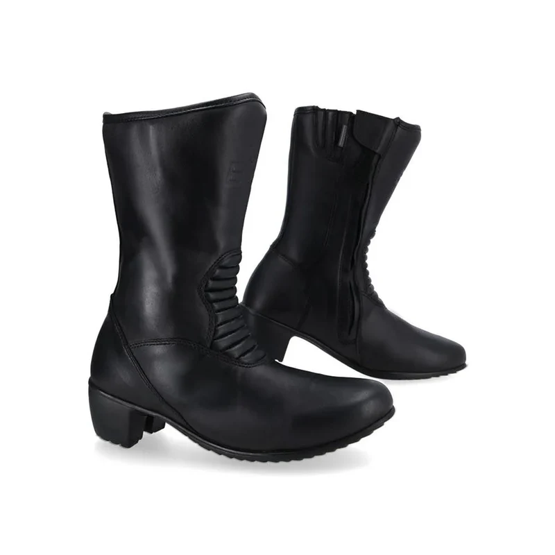 BELA ATOMIC Botas De Moto Senhora Couro Preto 39 / PRETO