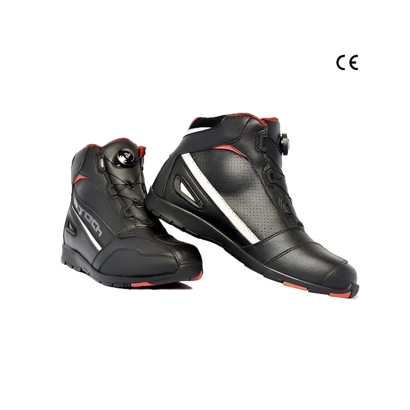 R-TECH BLINKO Botas De Moto Couro Preto 37 / Negro