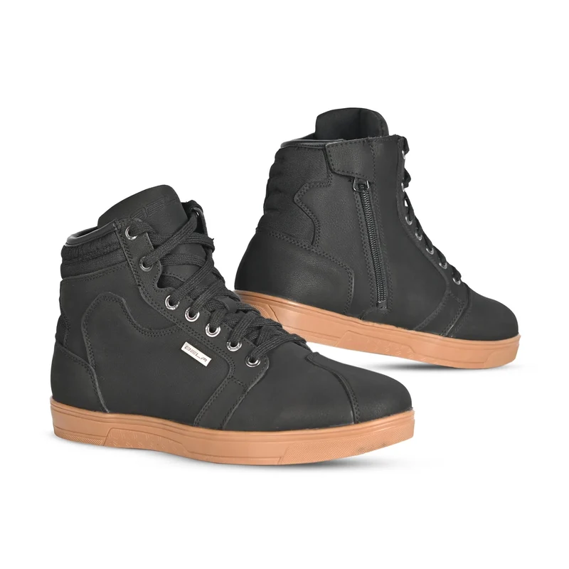 BELA ATLAS Urbano Botas De Moto Homem Couro Preto Goma 46 / PRETO GUM