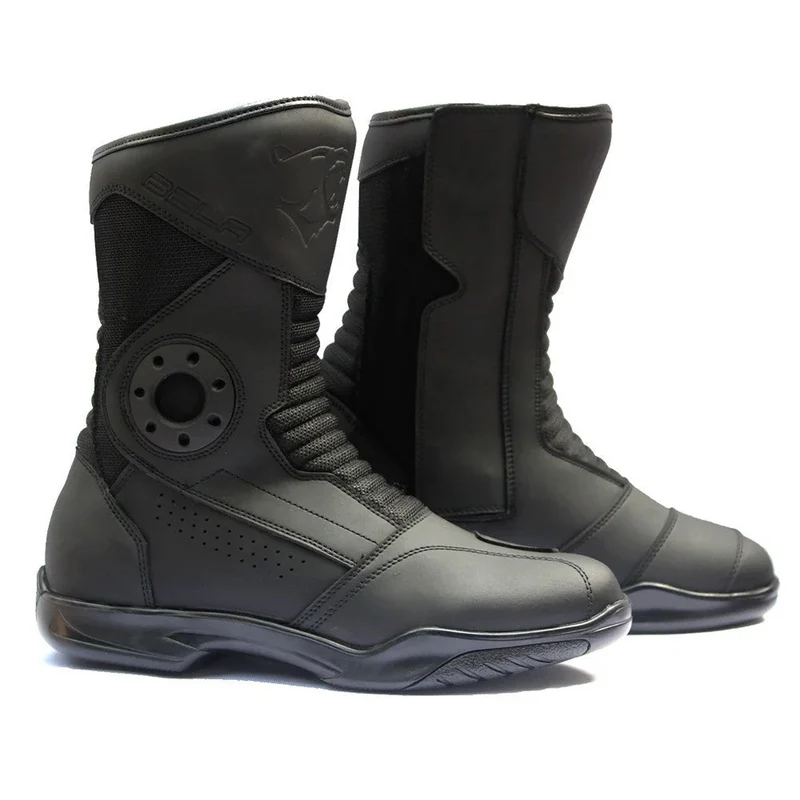 BELA PRIME LONGA BOTAS DE MOTO HOMEM COURO PRETO 47 / PRETO