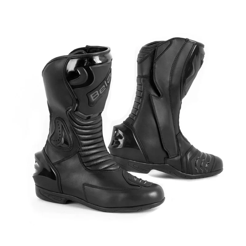 BELA TRACK RACING BOTAS DE MOTO COURO HOMEM PRETO 43 / PRETO