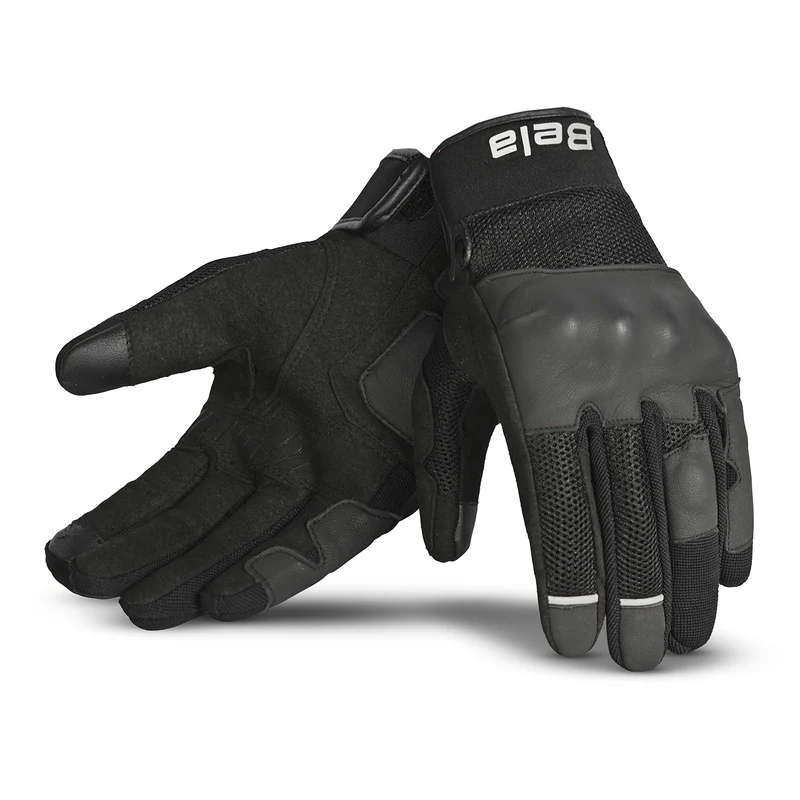 BELA DELUXE Luvas De Moto Couro Preto 2XL / PRETO