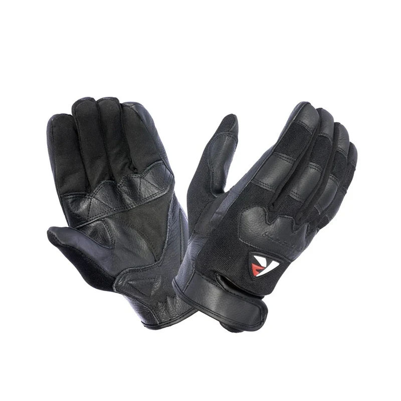 R-TECH DIJON Luvas De Moto Couro Preto 3XL / Negro