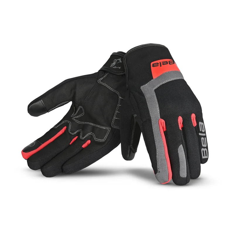 BELA GALAXY WINTER WP LUVAS DE MOTO TEXTIL PRETO VERMELHO M / PRETO VERMELHO