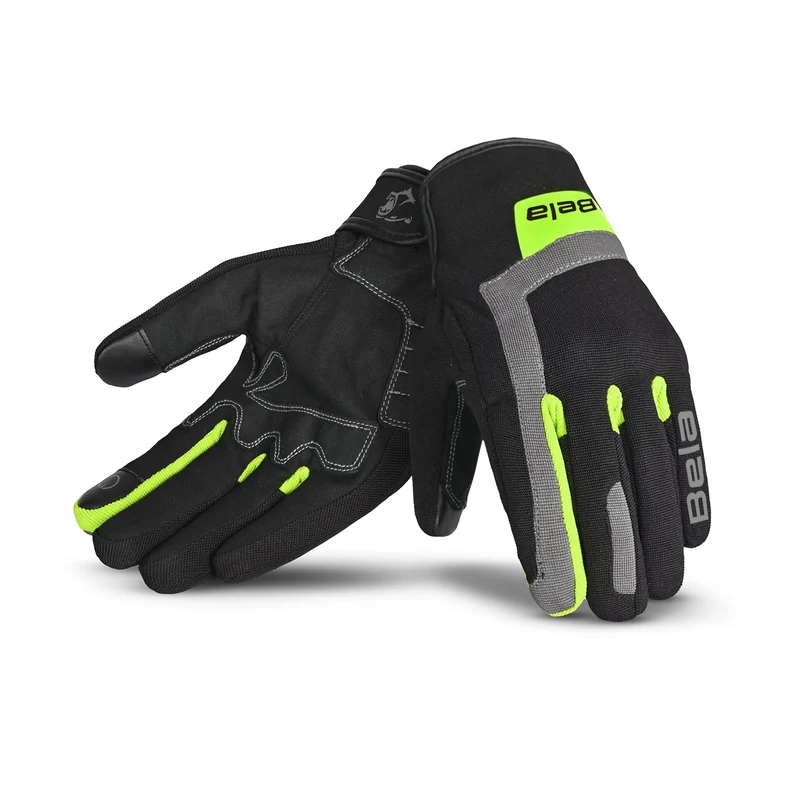 BELA GALAXY WINTER WP LUVAS DE MOTO TEXTIL PRETO FLUOR AMARELO S / PRETO AMARILLO FLUOR