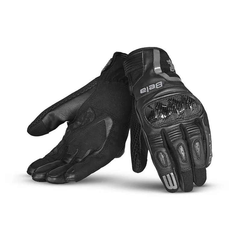 BELA AIR FLOW LUVAS DE MOTO SENHORA COURO PRETO S / PRETO