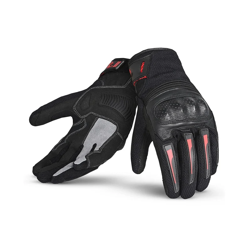 BELA DRIFT LUVAS DE MOTO TEXTIL PRETO VERMELHO L / PRETO VERMELHO