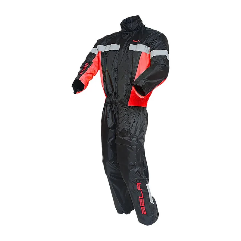 BELA 1 PC CAMOU IMPERMEABLE MOTO FATOS PRETO VERMELHO 52/L / PRETO VERMELHO