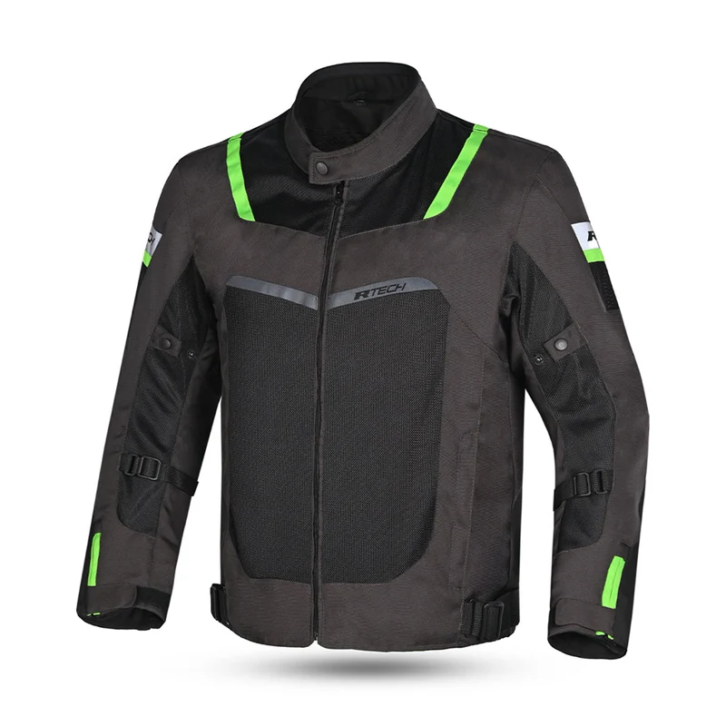 R-TECH SPIRAL MESH Casacos De Moto Textil Lama Preto Verde 7XL / Mud/Negro/Verde