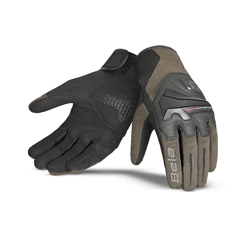 BELA STAR LUVAS DE MOTO HOMEM TEXTIL PRETO MARROM 4XL / Negro/Marrón