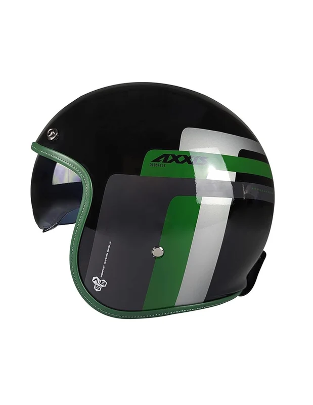 AXXIS OF507SV HORNET CAPACETE DE MOTO SV OLD STYLE B6 VERDE PÉROLA BRILHO XS / VERDE PERLA BRILLO