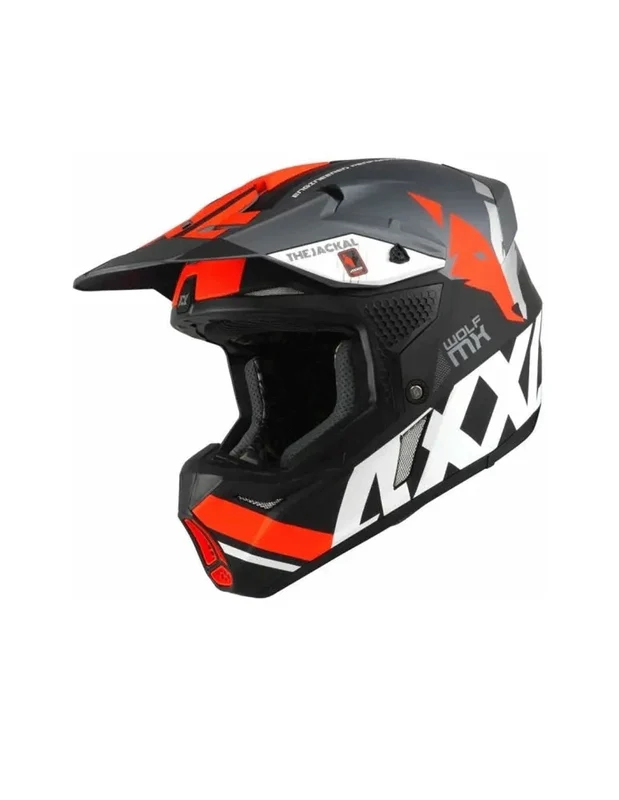 AXXIS MX803 WOLF CAPACETE DE MOTO JACKAL B4 LARANJA FLUO MATE XL / NARANJA FLUOR MATE