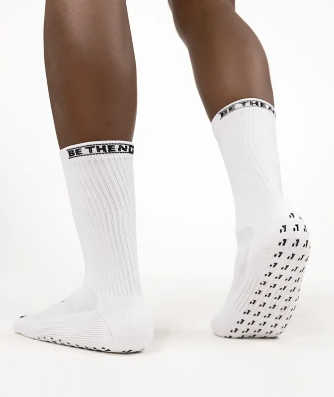 Meia Antiderrapante Grip Socks N1 Branco / 33–36
