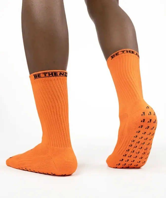 Meia Antiderrapante Grip Socks N1 Laranja / 33–36