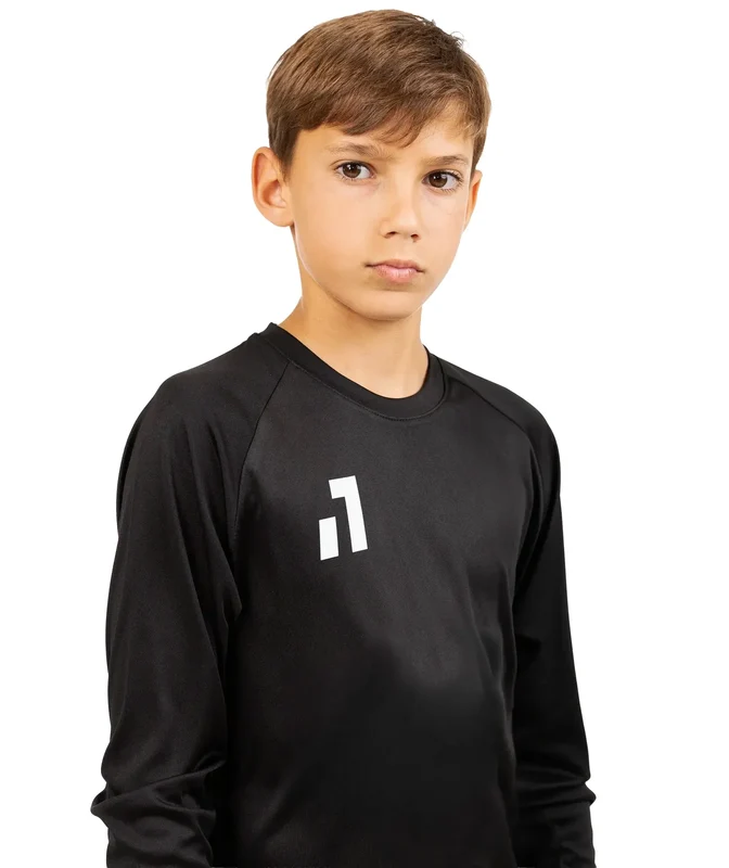 Camisa Lisa Manga Longa Infantil Preto / 10