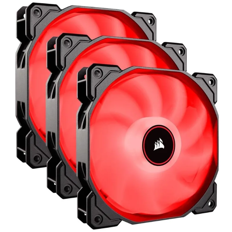 Kit Com 3 Cooler FAN Corsair AF120 - 120mm, LED Vermelho - CO-9050083-WW