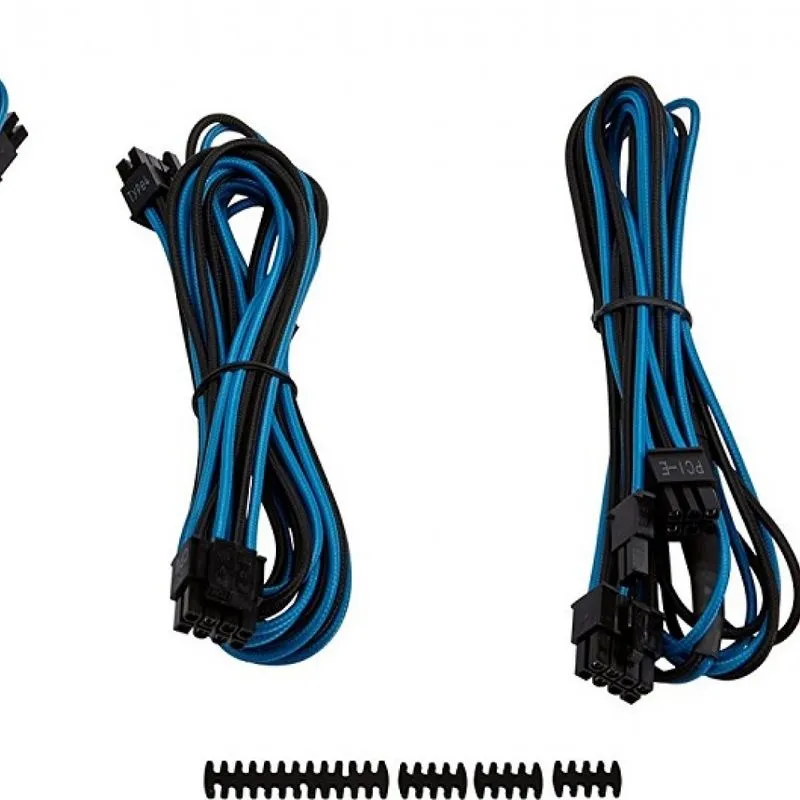 CABO PARA FONTE CORSAIR SLEEVED CP-8920150 PRETO E AZUL