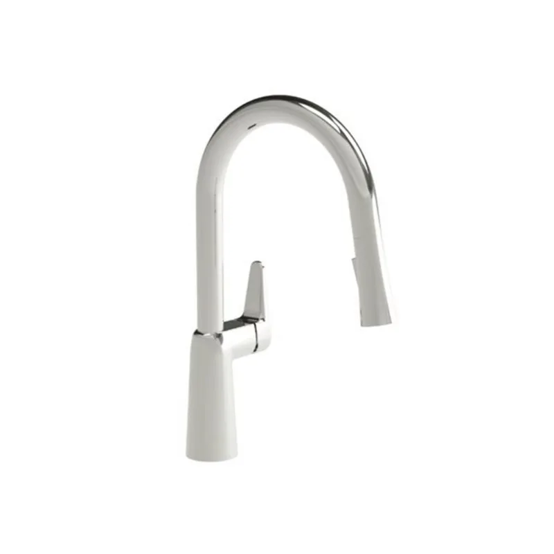 CraftX Blis Polished Chrome Single Lever Handle Deck-Mount Pull Down Kitchen Faucet