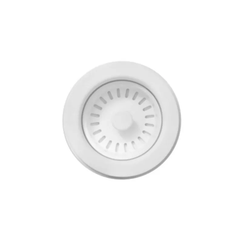 CraftX 3 1/2-in Polar White Stainless Steel Rust-Resistant Decorative Strainer w/ Tail Piece