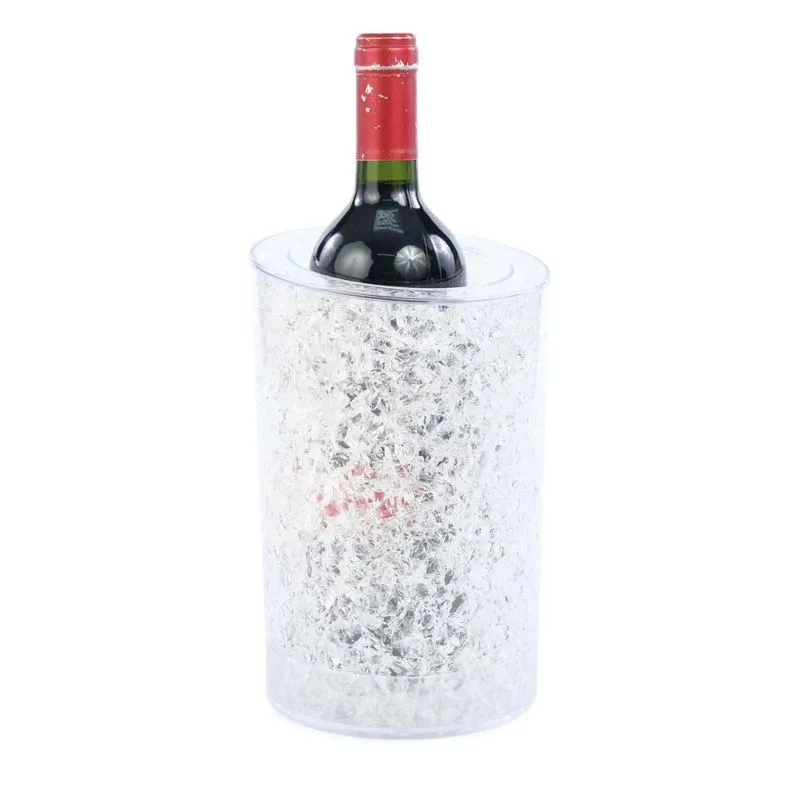 Cooler para garrafa plastico E gel incolor 15X15X22CM