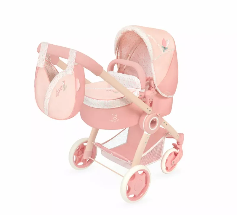 Coche de Muñecas de hasta 48 cm 3 en 1 Plegable con Bolso Sin talla