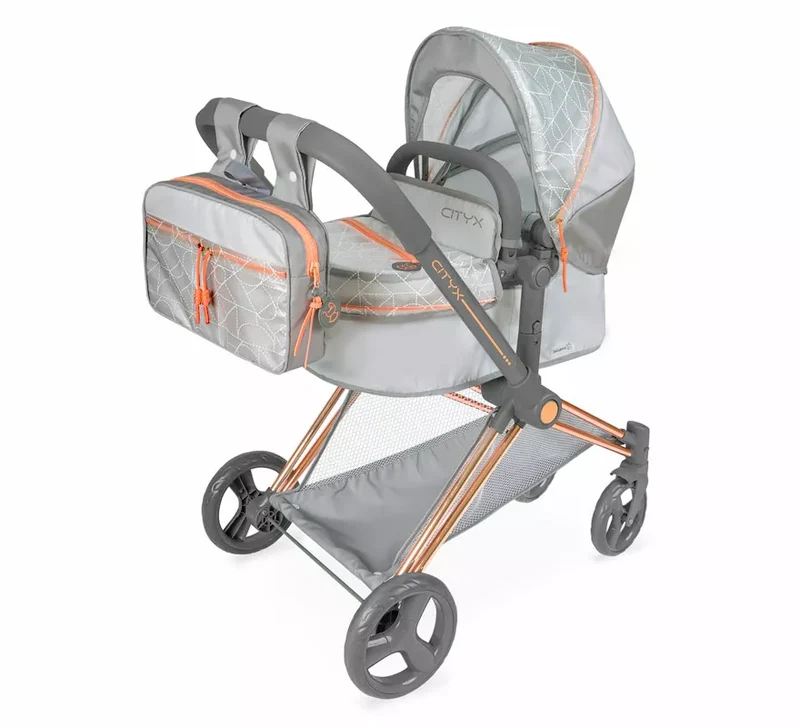 Coche de Muñecas de hasta 50 cm 3 en 1 Plegable Sin talla