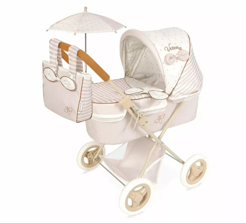 Coche de Muñecas de hasta 48 cm Plegable con Sombrilla y Bolso Sin talla