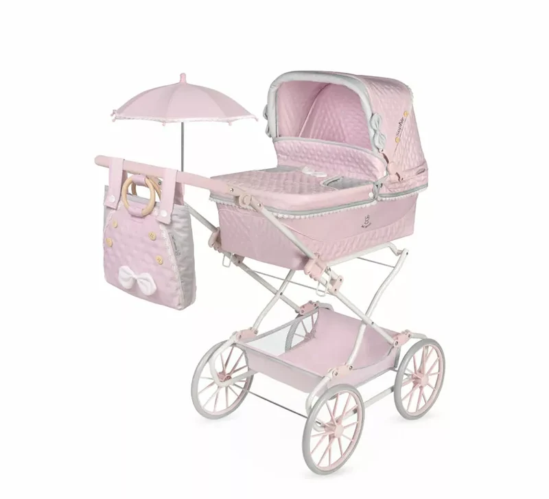 Coche Reborn de hasta 55 cm Plegable con Sombrilla y Bolso Sin talla