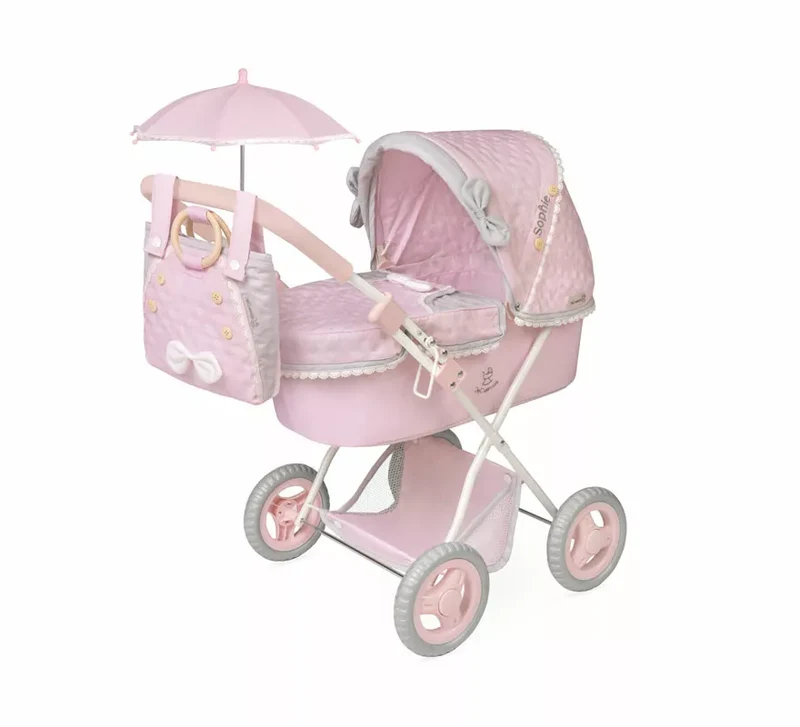 Coche de Muñecas de hasta 48 cm Plegable con Sombrilla y Bolso Sin talla
