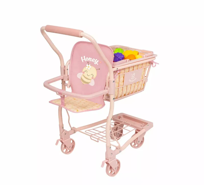 Carro Compra Portabebés con Frutas para Muñecas de hasta 50 cm Sin talla