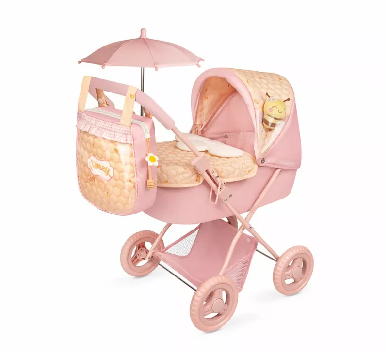 Coche de Muñecas de hasta 48 cm Plegable con Sombrilla y Bolso Sin talla