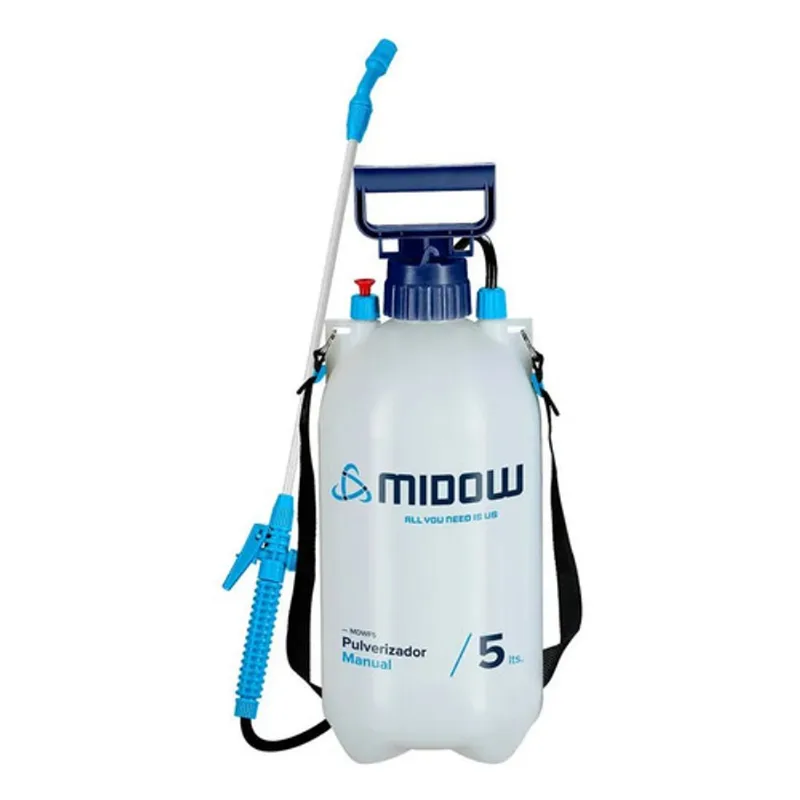 Pulverizador Manual 5l Midow Mdwf5 Jardinería Limpieza Blanco