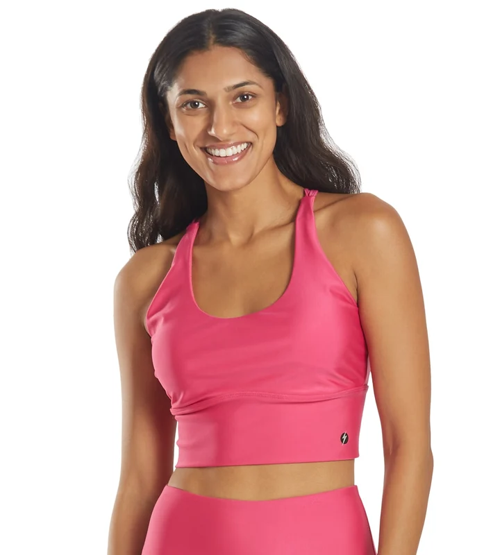 Electric Yoga Basic Criss Cross Bra Hot Pink / XS