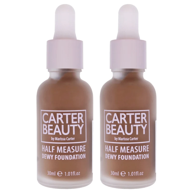 Carter Beauty Half Measure Dewy Foundation - Vanilla Fudge by Carter Beauty for Women - 1.01 oz Foundation - Pack of 2 1.01 oz
