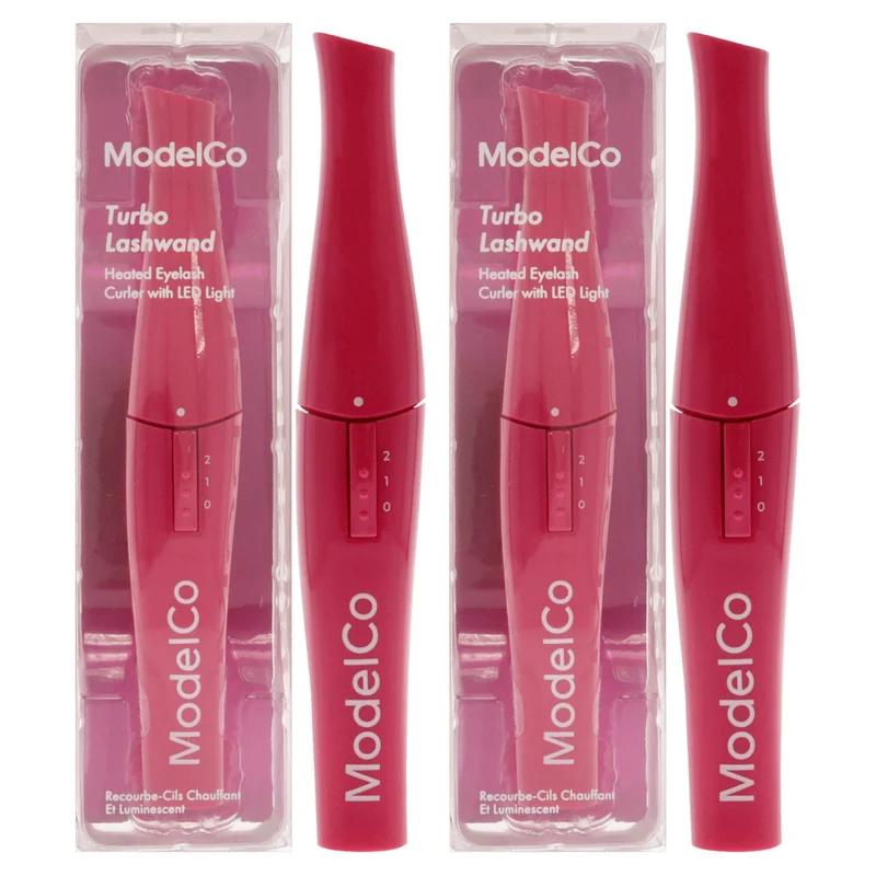 ModelCo Turbo Lashwand Heated Eyelash Curler by ModelCo for Women - 1 Pc Eyelash Curler - Pack of 2 1 Pc