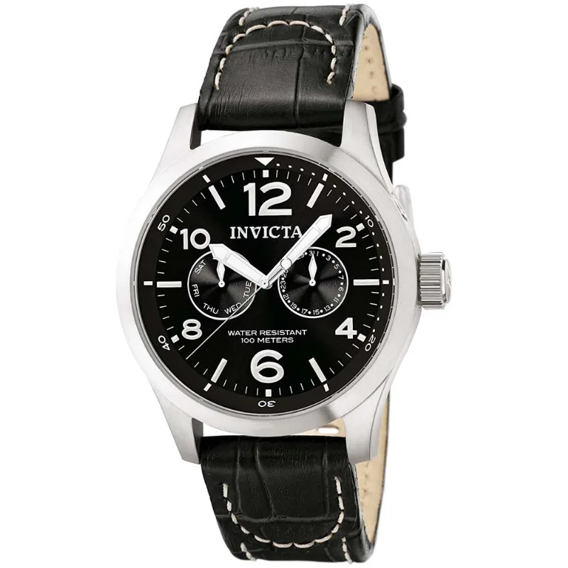 Reloj Invicta I-Force 0764 Correa de Cuero y Dial Negro