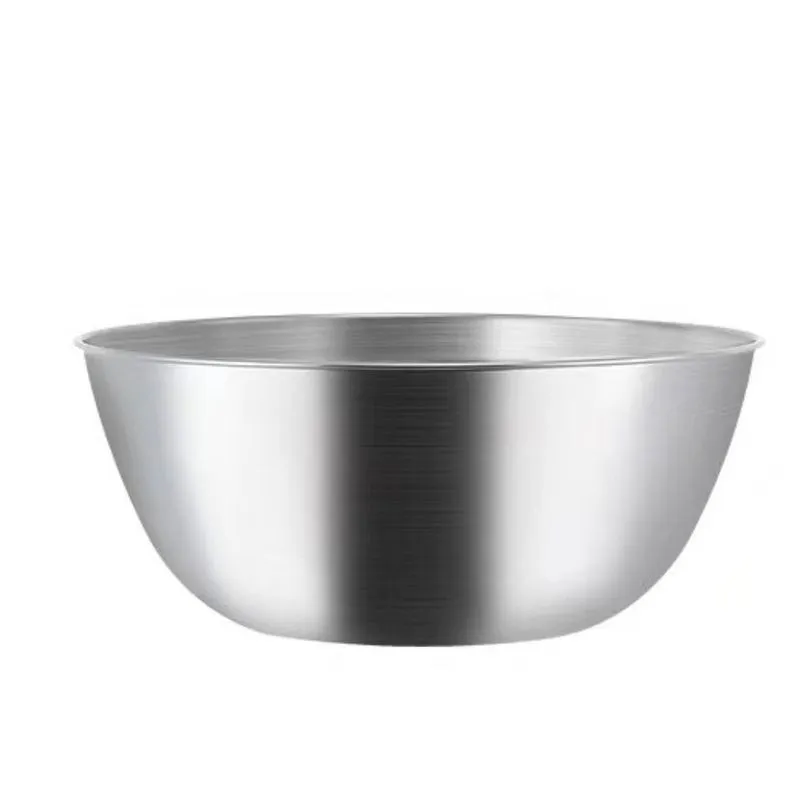 Panela De Aço Inoxidável Espessa, Salada Redonda Doméstica