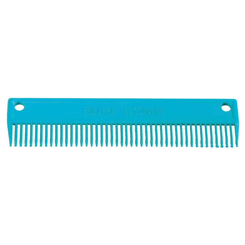 Large Mane & Tail Comb Teal / 8.5"L
