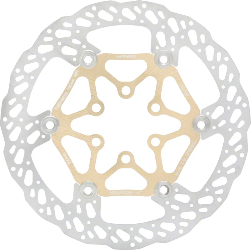 Hayes 2 Piece 160mm Disc Rotor Gold
