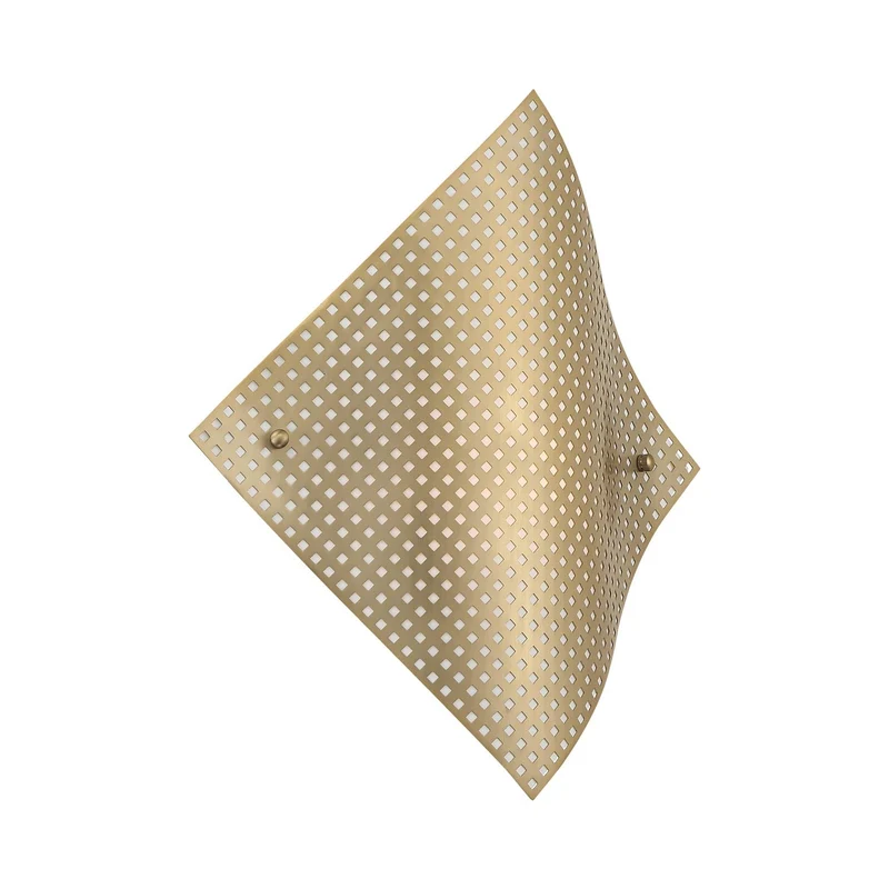 Grid Wall Light Soft Brass