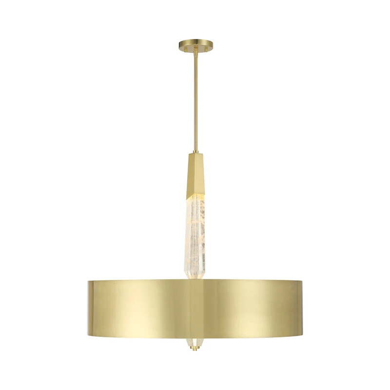 Drifting Droplets LED Pendant Light Brushed Brass