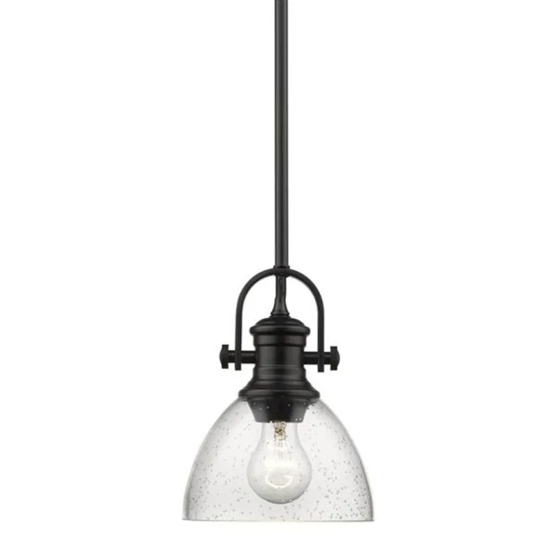 Golden Lighting Hines Mini Pendant Light - Black